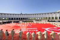 Представители военно-патриотического объединения «Святогор» присоединились к акции «Символы Великой Победы»