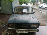 Брошенное транспортное средство обнаружено в поселке Знамя Октября у дома №10